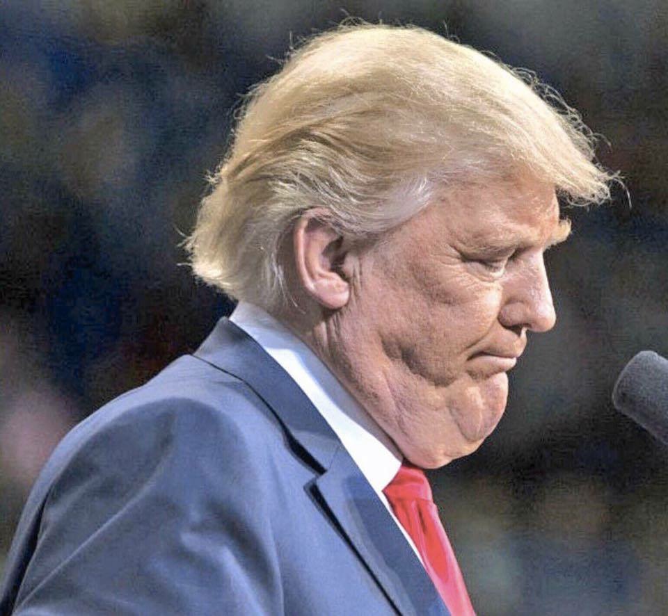 High Quality Trump chins Blank Meme Template