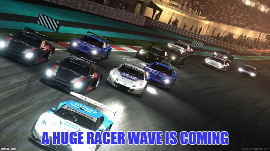 Another Zombies | A HUGE RACER WAVE IS COMING | image tagged in the crew,grid 2,racing | made w/ Imgflip meme maker