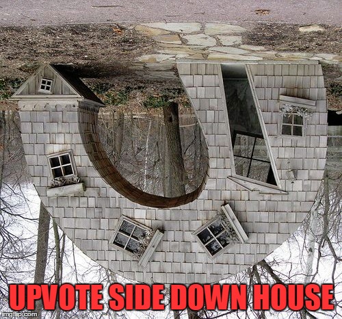 UPVOTE SIDE DOWN HOUSE | made w/ Imgflip meme maker