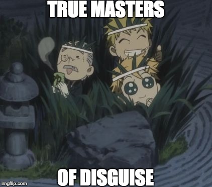 TRUE MASTERS; OF DISGUISE | image tagged in black butler | made w/ Imgflip meme maker