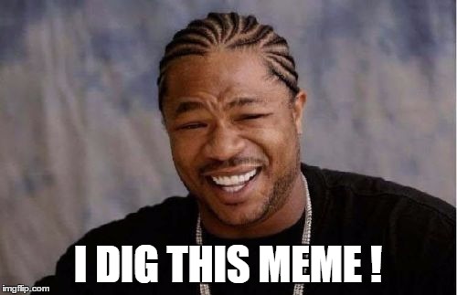 Yo Dawg Heard You Meme | I DIG THIS MEME ! | image tagged in memes,yo dawg heard you | made w/ Imgflip meme maker
