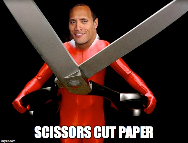 SCISSORS CUT PAPER | made w/ Imgflip meme maker
