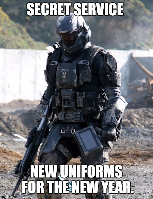 New look for secret service |  SECRET SERVICE; NEW UNIFORMS FOR THE NEW YEAR. | image tagged in secret service,trump 2016 | made w/ Imgflip meme maker