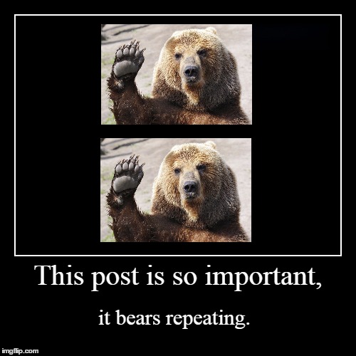 Totally unbearable news. | image tagged in funny,demotivationals,memes | made w/ Imgflip demotivational maker