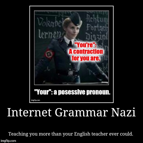 (Edited) Meme making should be required in every English class. | image tagged in funny,demotivationals,grammar nazi,english,education | made w/ Imgflip demotivational maker