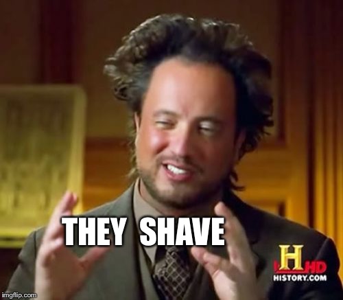 Ancient Aliens Meme | THEY  SHAVE | image tagged in memes,ancient aliens | made w/ Imgflip meme maker