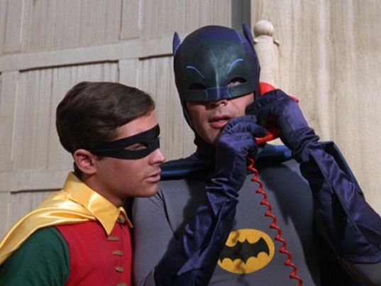 Batman Bat phone with Robin Blank Meme Template