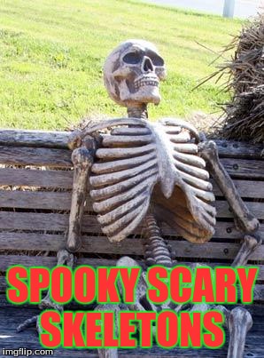 Waiting Skeleton | SPOOKY SCARY SKELETONS | image tagged in memes,waiting skeleton | made w/ Imgflip meme maker