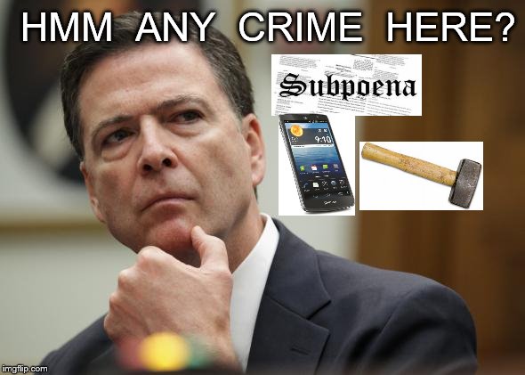 HMM  ANY  CRIME  HERE? | image tagged in first world skeptical james comey | made w/ Imgflip meme maker