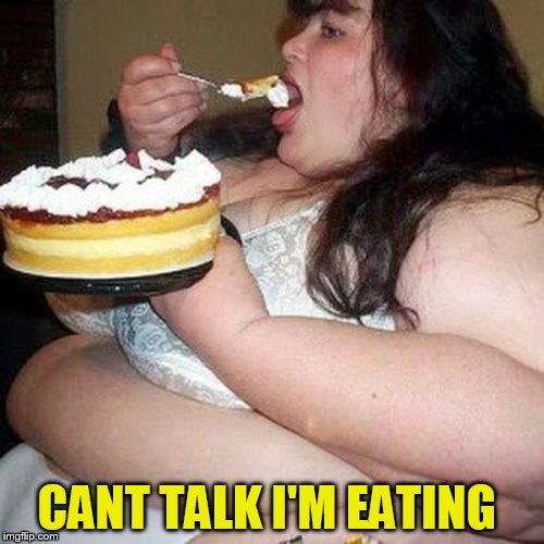 CANT TALK I'M EATING | made w/ Imgflip meme maker