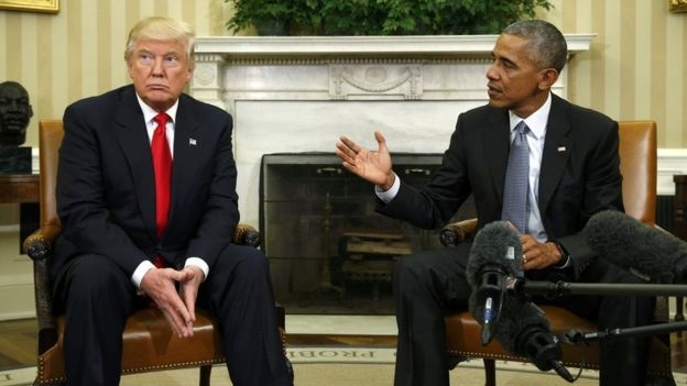 Trump and Obama  Blank Meme Template