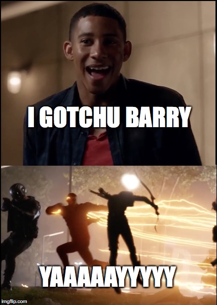 I GOTCHU BARRY; YAAAAAYYYYY | made w/ Imgflip meme maker