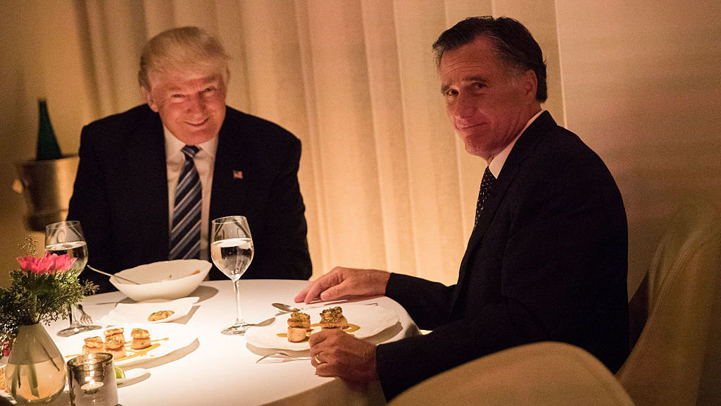 High Quality Romney and Trump Blank Meme Template