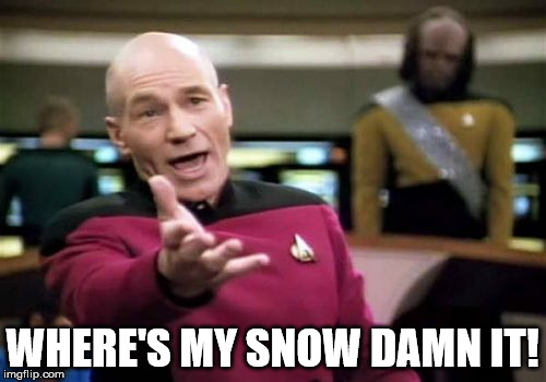 Picard Wtf Meme | WHERE'S MY SNOW DAMN IT! | image tagged in memes,picard wtf | made w/ Imgflip meme maker