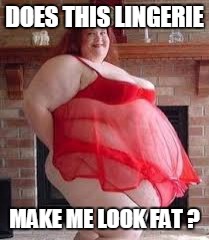 DOES THIS LINGERIE MAKE ME LOOK FAT ? | made w/ Imgflip meme maker