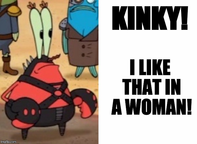 KINKY! I LIKE THAT IN A WOMAN! | made w/ Imgflip meme maker