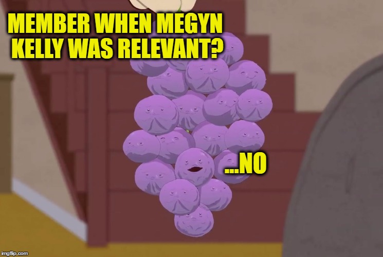 Member Berry | MEMBER WHEN MEGYN KELLY WAS RELEVANT? ...NO | image tagged in member berry | made w/ Imgflip meme maker