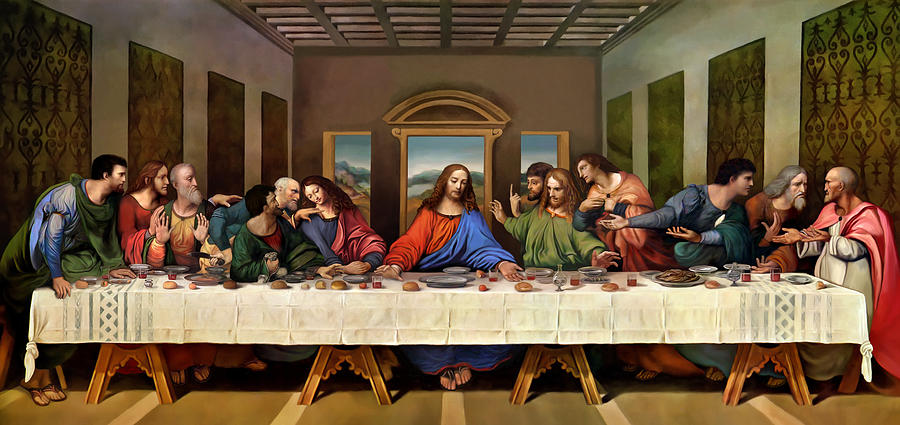 High Quality The Last Supper Blank Meme Template
