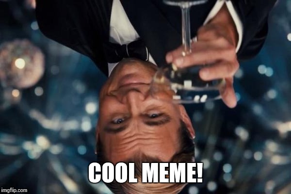 Leonardo Dicaprio Cheers Meme | COOL MEME! | image tagged in memes,leonardo dicaprio cheers | made w/ Imgflip meme maker