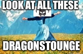 Look At All These Meme | LOOK AT ALL THESE; DRAGONSTOUNGE | image tagged in memes,look at all these | made w/ Imgflip meme maker