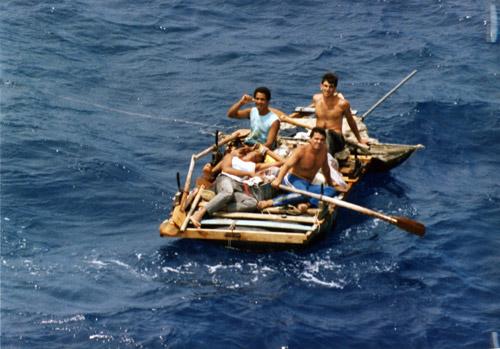 CUBAN RAFT Blank Meme Template