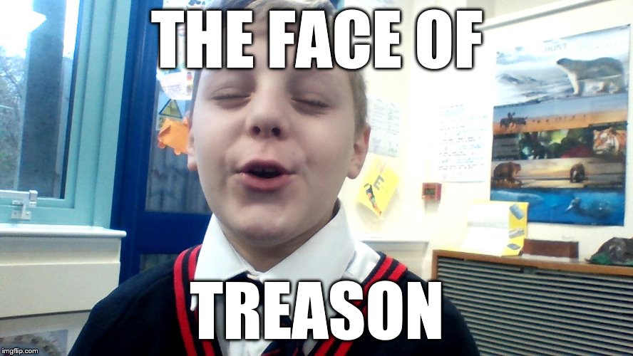 THE FACE OF; TREASON | image tagged in one does not simply | made w/ Imgflip meme maker