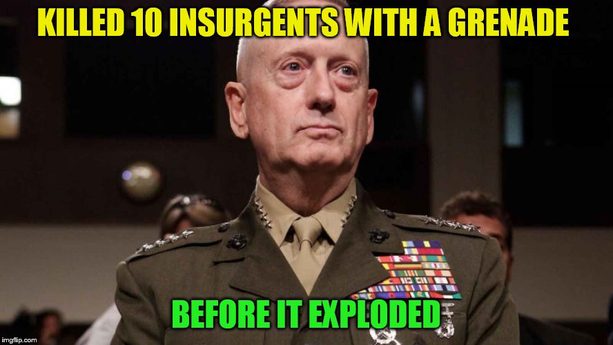 KILLED 10 INSURGENTS WITH A GRENADE BEFORE IT EXPLODED | made w/ Imgflip meme maker