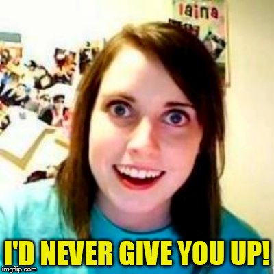 I'D NEVER GIVE YOU UP! | made w/ Imgflip meme maker