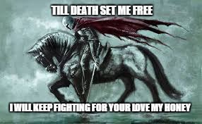 Keep Fighting | TILL DEATH SET ME FREE; I WILL KEEP FIGHTING FOR YOUR LOVE MY HONEY | image tagged in fight | made w/ Imgflip meme maker