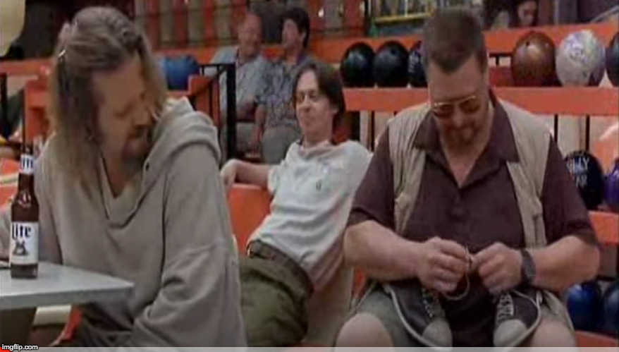 image tagged in walter sobchak bowling shoes | made w/ Imgflip meme maker
