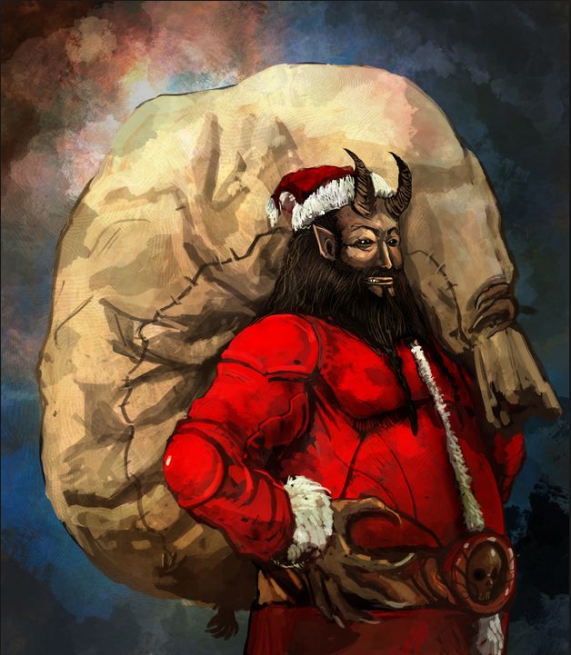 Satan Claus Blank Meme Template