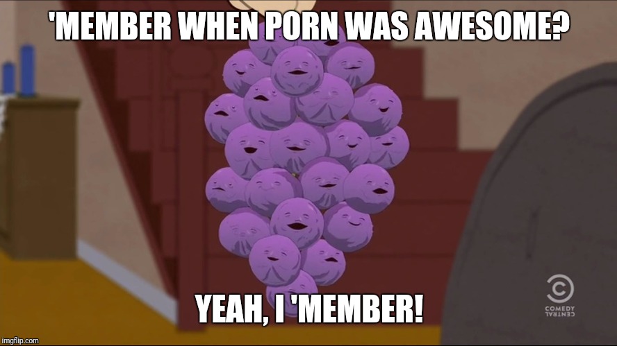 Member Berries Meme | 'MEMBER WHEN PORN WAS AWESOME? YEAH, I 'MEMBER! | image tagged in memes,member berries | made w/ Imgflip meme maker