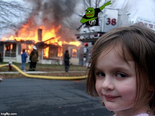 Disaster Girl | image tagged in memes,disaster girl | made w/ Imgflip meme maker