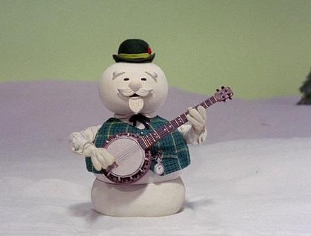 Sam the Snowman banjo Blank Meme Template