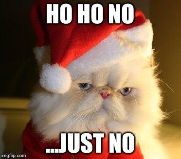 HO HO NO; ...JUST NO | image tagged in no | made w/ Imgflip meme maker