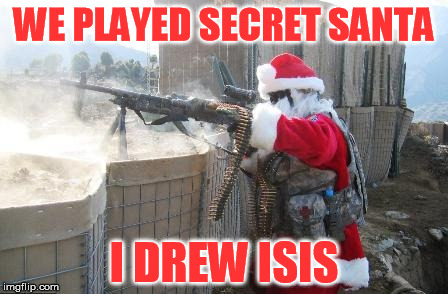 If this guy got ISIS, who did Bad Luck Brian draw? | WE PLAYED SECRET SANTA; I DREW ISIS | image tagged in memes,hohoho | made w/ Imgflip meme maker