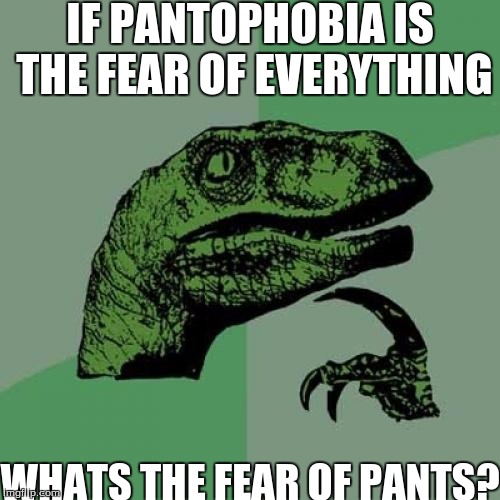 after watching "a charlie brown Christmas" i learned about pantophobia | IF PANTOPHOBIA IS THE FEAR OF EVERYTHING; WHATS THE FEAR OF PANTS? | image tagged in memes,slowstack | made w/ Imgflip meme maker
