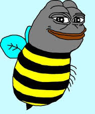 High Quality Pepe bee Blank Meme Template