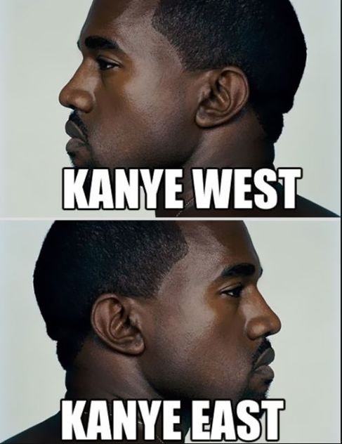 High Quality i wonder what happened to Kanye North and South Blank Meme Template