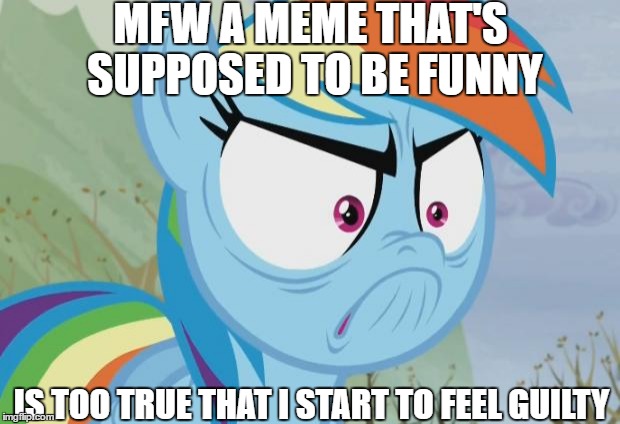 RD Angry | MFW A MEME THAT'S SUPPOSED TO BE FUNNY IS TOO TRUE THAT I START TO FEEL GUILTY | image tagged in rd angry | made w/ Imgflip meme maker