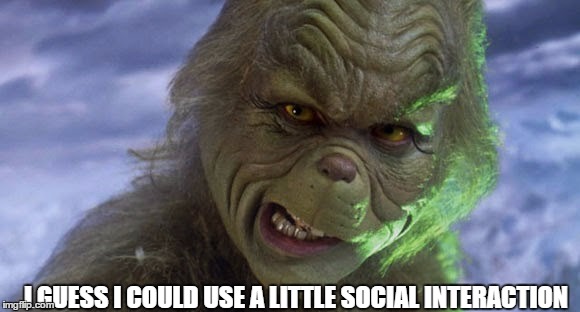 I GUESS I COULD USE A LITTLE SOCIAL INTERACTION | made w/ Imgflip meme maker