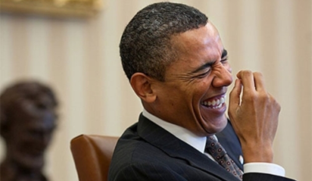 Obama Laughing Blank Meme Template