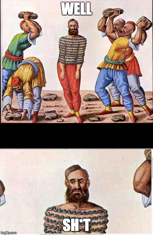 Bad Luck Ottoman | WELL; SH*T | image tagged in bad luck | made w/ Imgflip meme maker