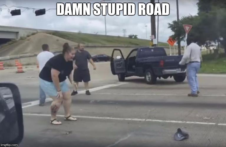DAMN STUPID ROAD | made w/ Imgflip meme maker