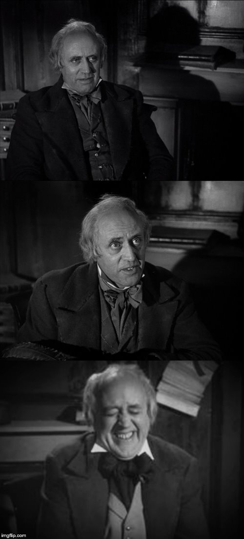 High Quality Ebenezer Scrooge Puns Blank Meme Template