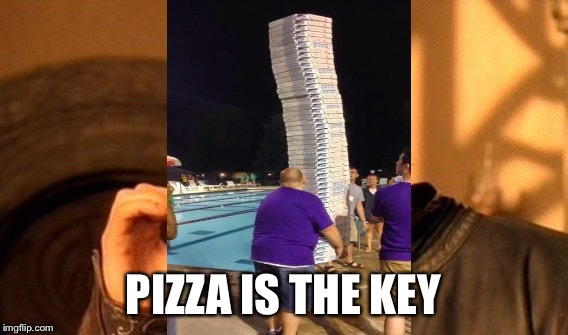 One Does Not Simply Meme | PIZZA IS THE KEY | image tagged in memes,one does not simply | made w/ Imgflip meme maker