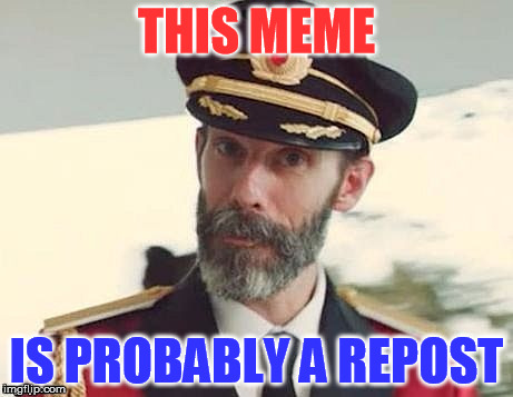 Captain Obvious | THIS MEME; IS PROBABLY A REPOST | image tagged in captain obvious | made w/ Imgflip meme maker