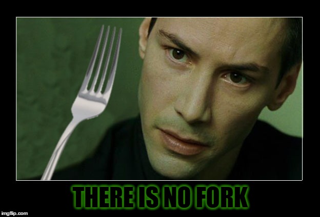 THERE IS NO FORK | made w/ Imgflip meme maker