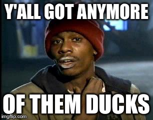Y'all Got Any More Of That Meme | Y'ALL GOT ANYMORE; OF THEM DUCKS | image tagged in memes,yall got any more of | made w/ Imgflip meme maker