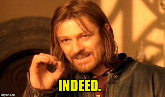 One Does Not Simply Meme | INDEED. | image tagged in memes,one does not simply | made w/ Imgflip meme maker